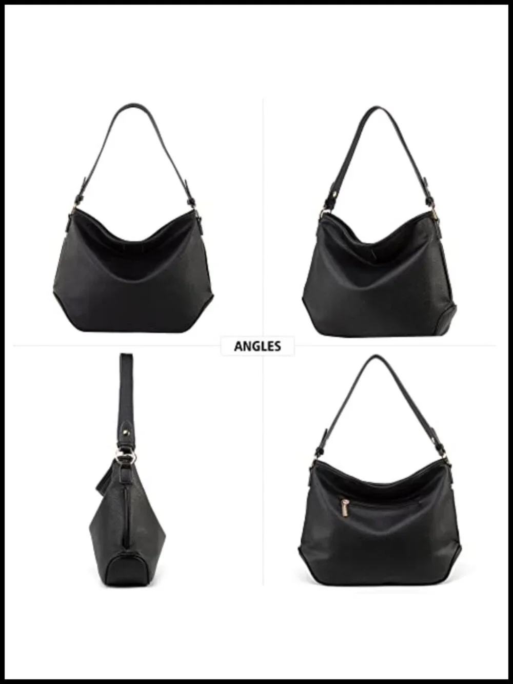 Montana West Medium Hobo Shoulder Bag Vegan Leather Detachable Strap Everyday